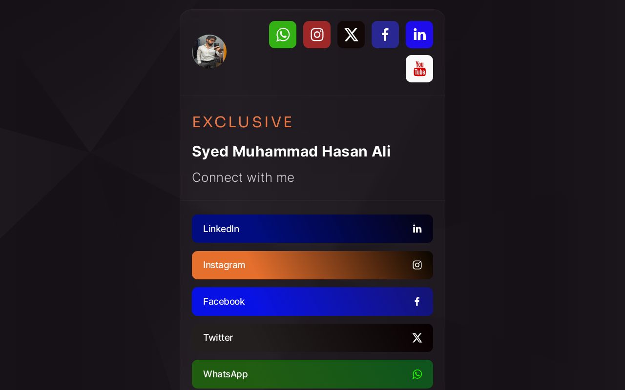 Carrd profile picture for @hasanali